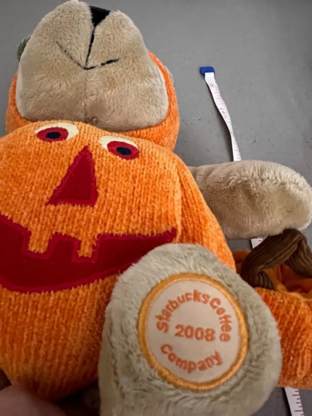 2008 Starbucks Bearista Bear (77th Edition) Pumpkin Bear